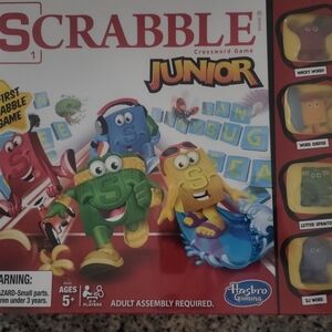 Hasbro Scrabble Junior Game - Red, Green, Yellow, Blue